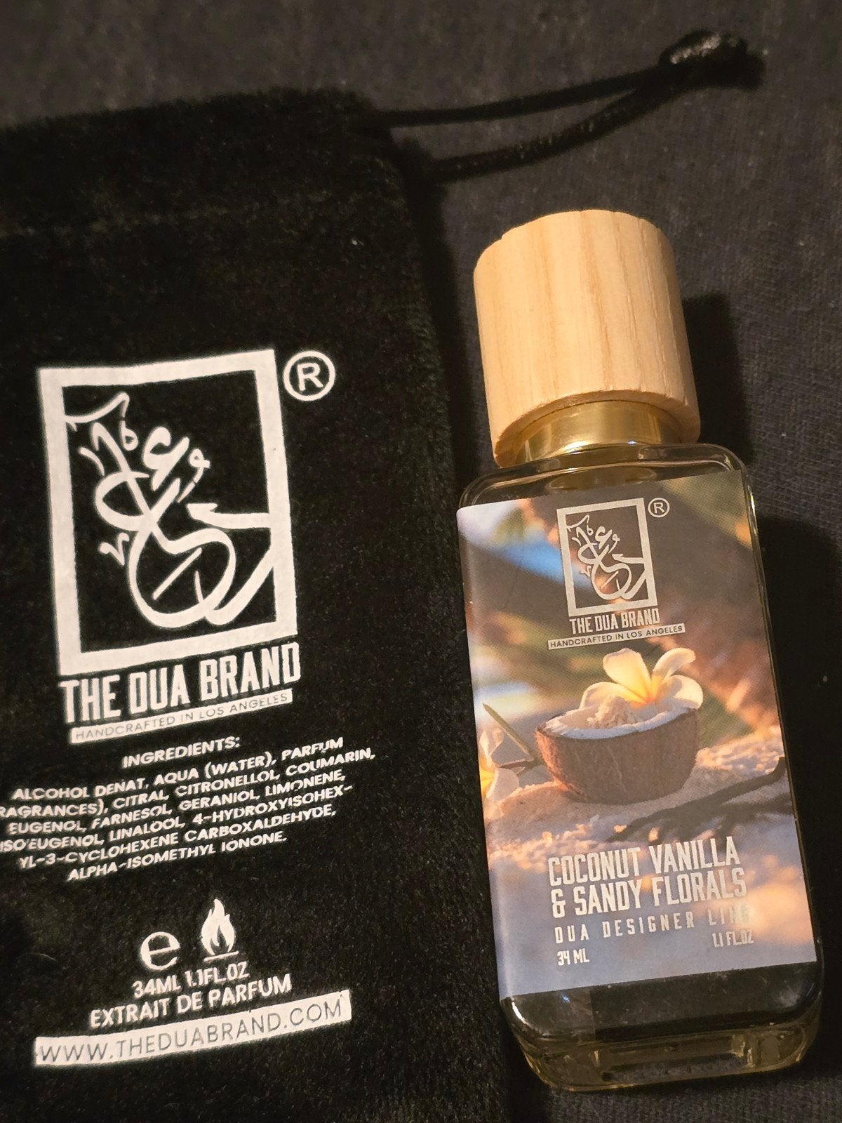 The Dua Brand Coconut Vanilla & Sandy Florals Parfum, Ophalen of Verzenden, Zo goed als nieuw