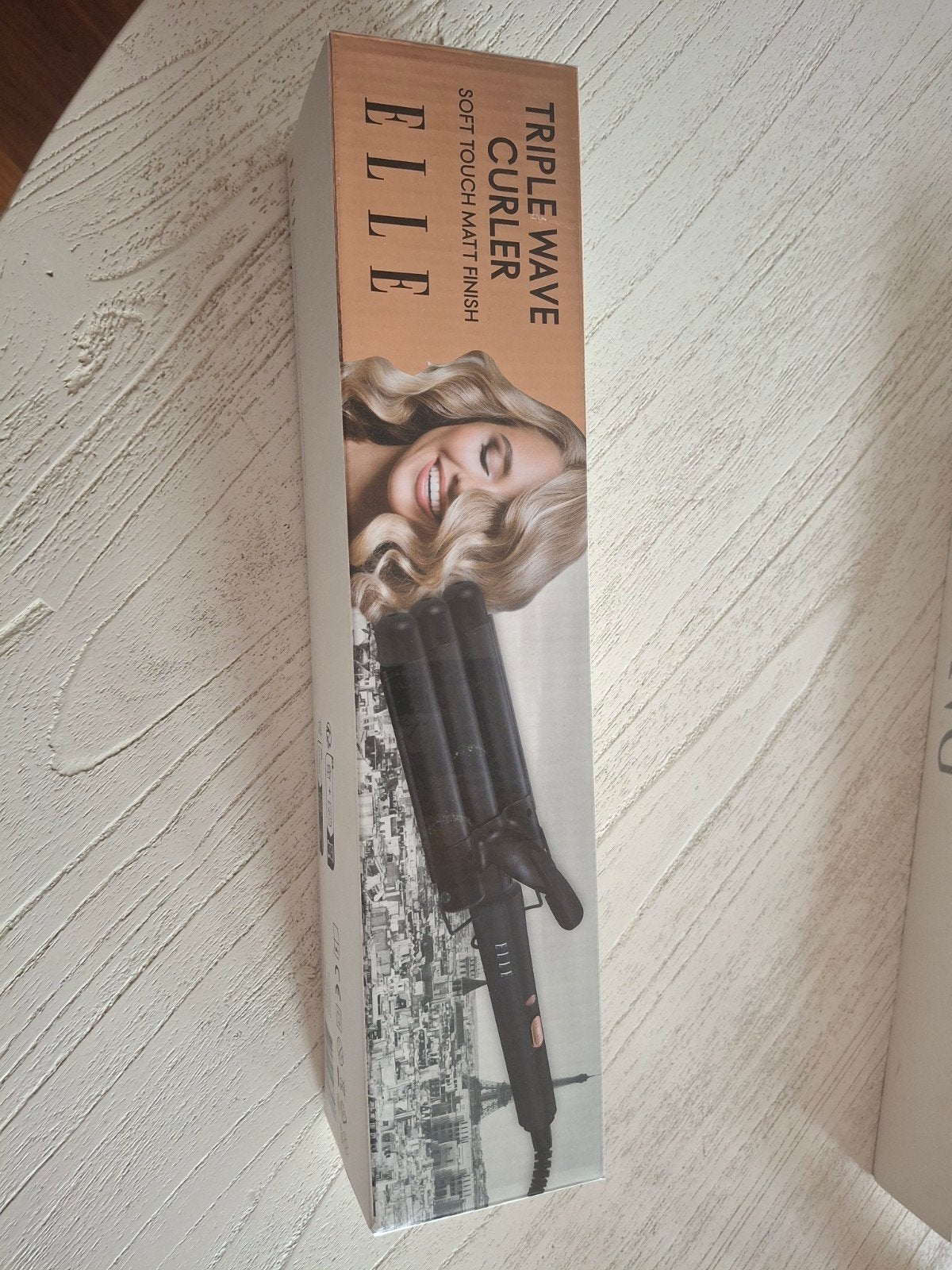 ELLE Triple Wave Curler - Soft Touch Matt Finish, Ophalen of Verzenden, Nieuw, Krultang of Stijltang