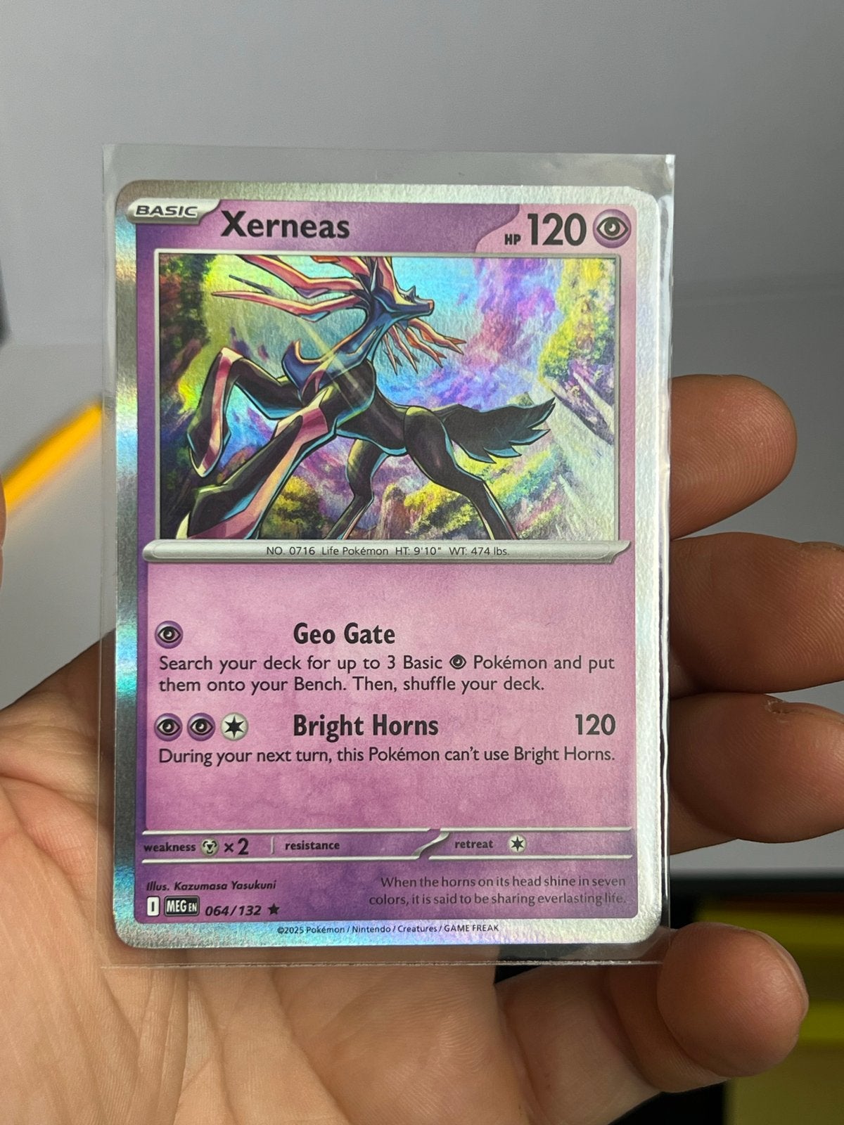 Pokémon Kaart Xerneas 064/132 - Zo goed als nieuw, Ophalen of Verzenden, Zo goed als nieuw, Losse kaart