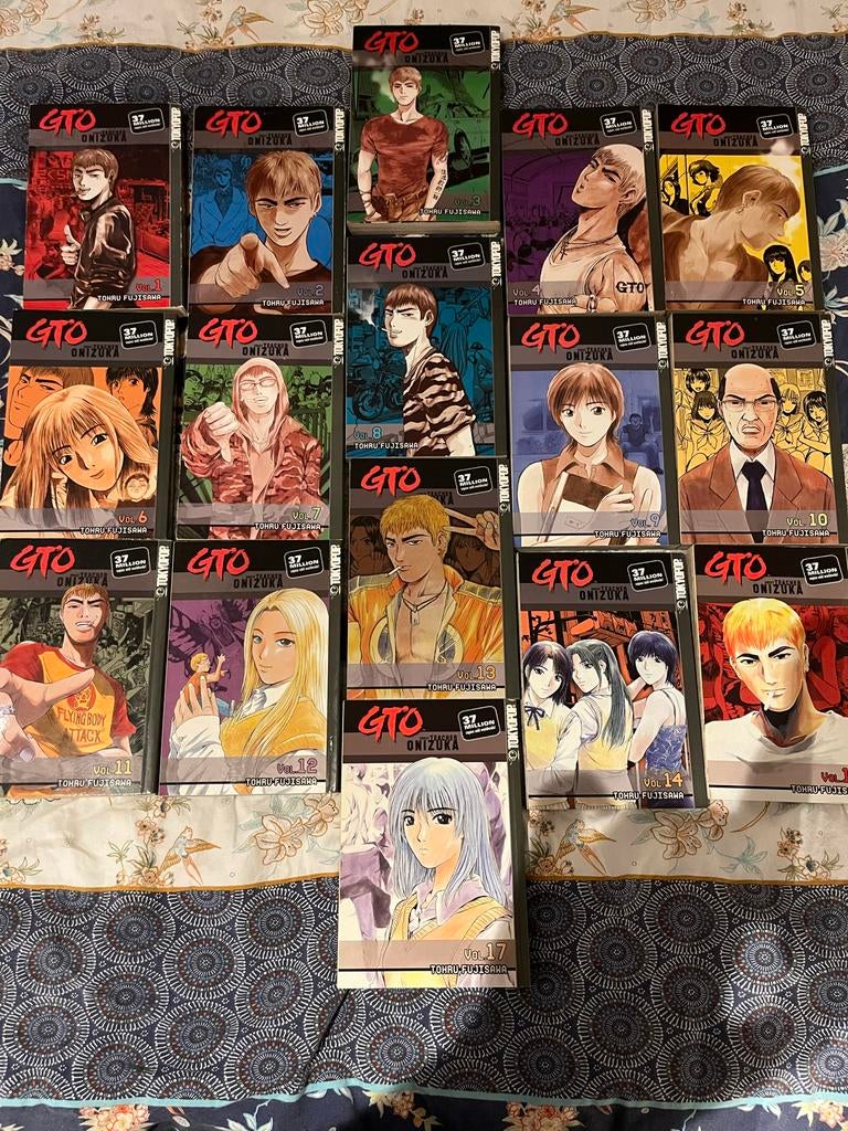 GTO Manga: Great Teacher Onizuka - 1-15 + 17, Boeken, Strips | Comics, Meerdere comics, Ophalen of Verzenden, Gelezen, Japan (Manga)