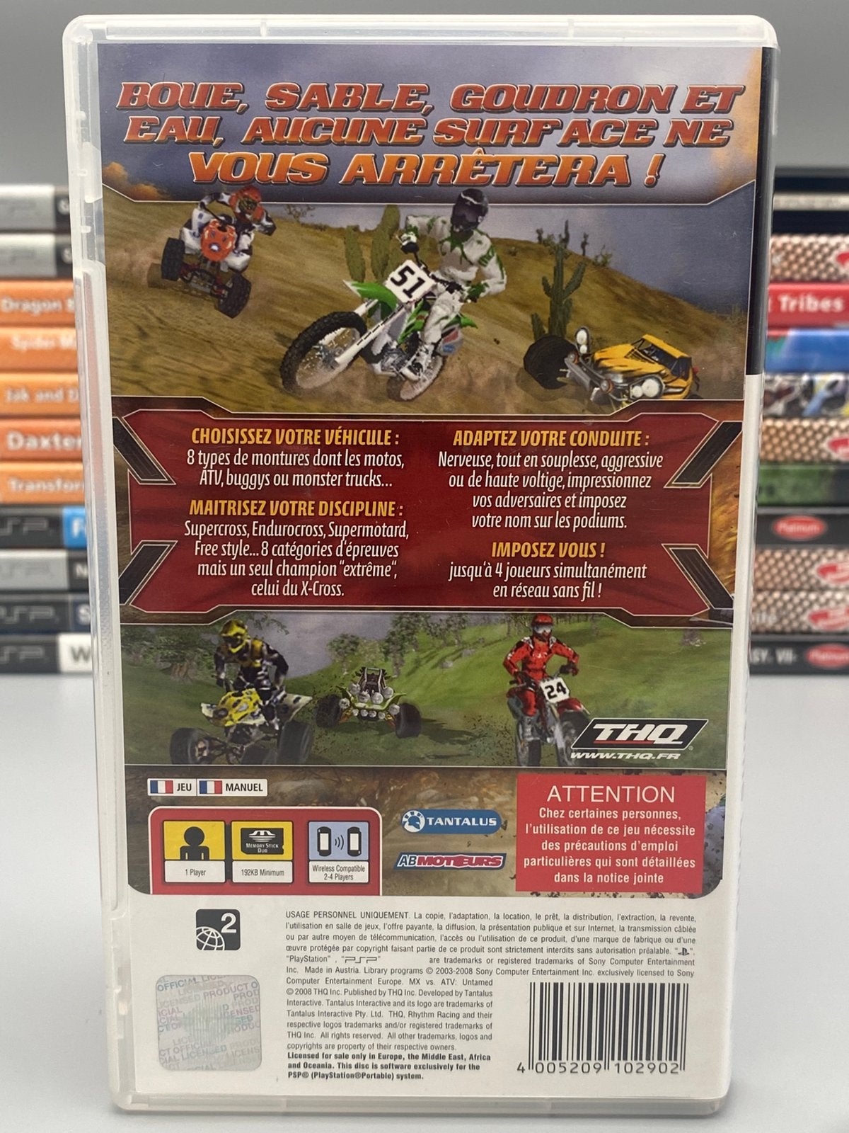MX vs. ATV Extreme Limit - PSP PlayStation Portable Game CIB, Racen en Vliegen, 2 spelers, Ophalen of Verzenden, Zo goed als nieuw