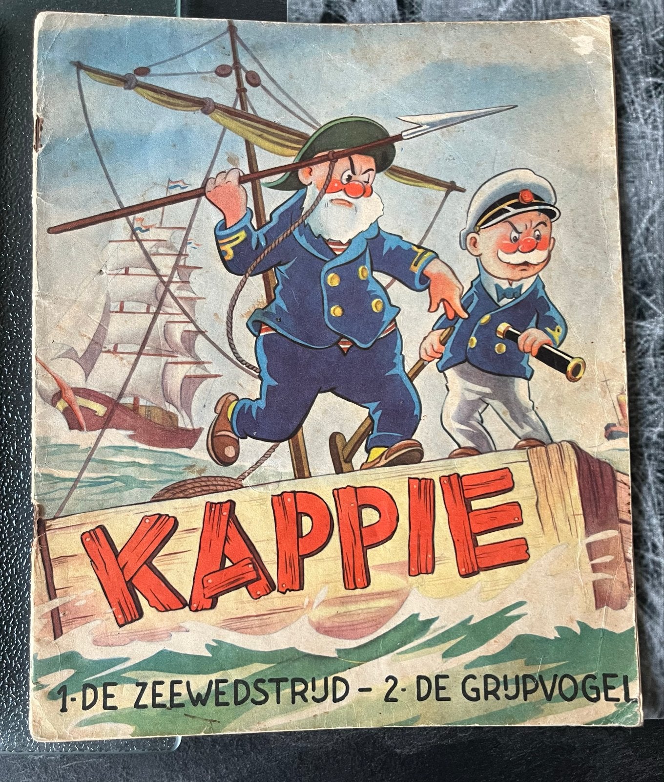Kappie: De Zeewedstrijd / De Grijpvogel (Oud Stripboek), Boeken, Stripboeken, Eén stripboek, Ophalen of Verzenden, Gelezen