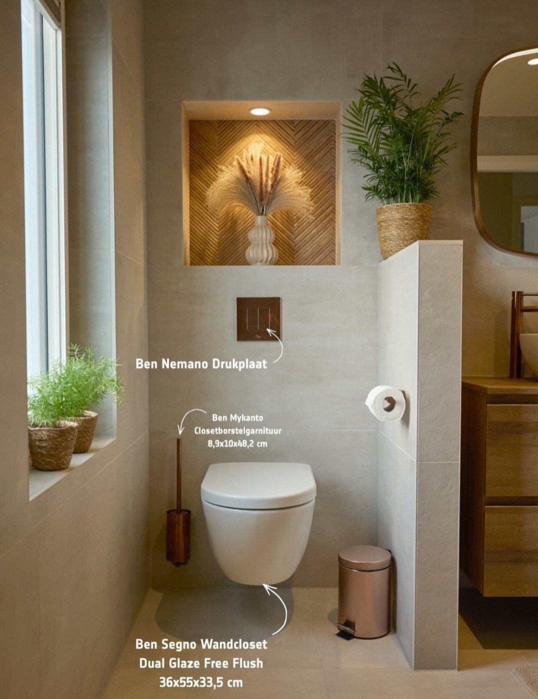 Vloer-/wandtegel beige 120x60 badkamer toilet, Ophalen, 60 cm of meer, Nieuw, 10 m² of meer