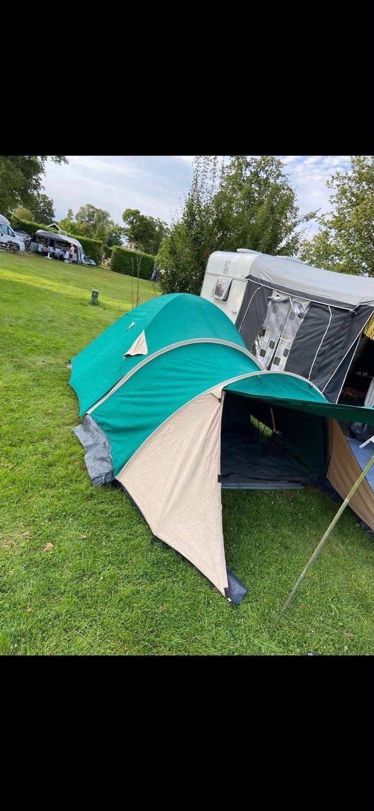 2-persoons tent met voortent en luifel, Ophalen of Verzenden, Gebruikt, Tot en met 2