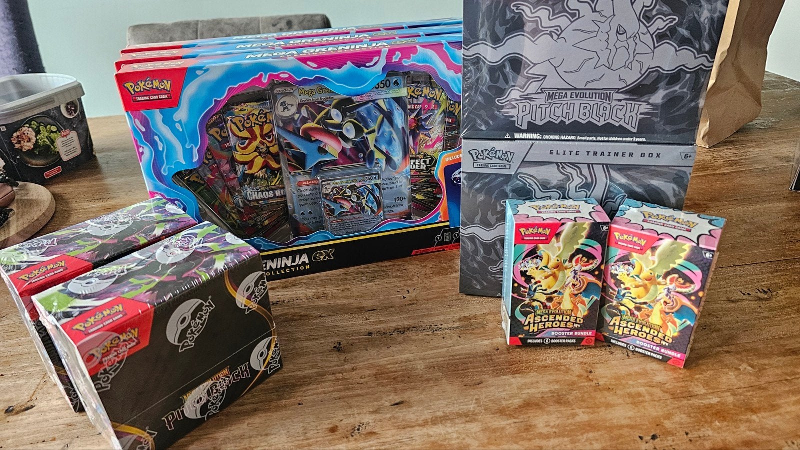 Pokémon TCG: Mega Greninja, Pitch Black & Ascended Heroes, Verzamelen, Ophalen of Verzenden, Nieuw