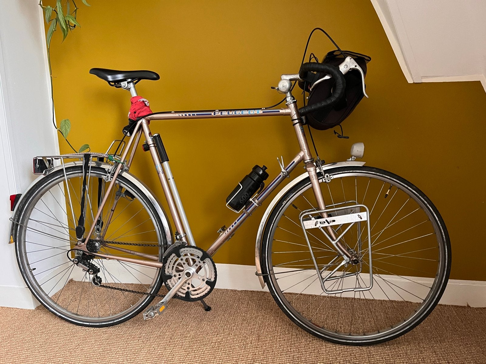 Peugeot Tour/Vakantie fiets 63cm - goede staat, Velgrem, Zo goed als nieuw, 61 tot 65 cm, Ophalen
