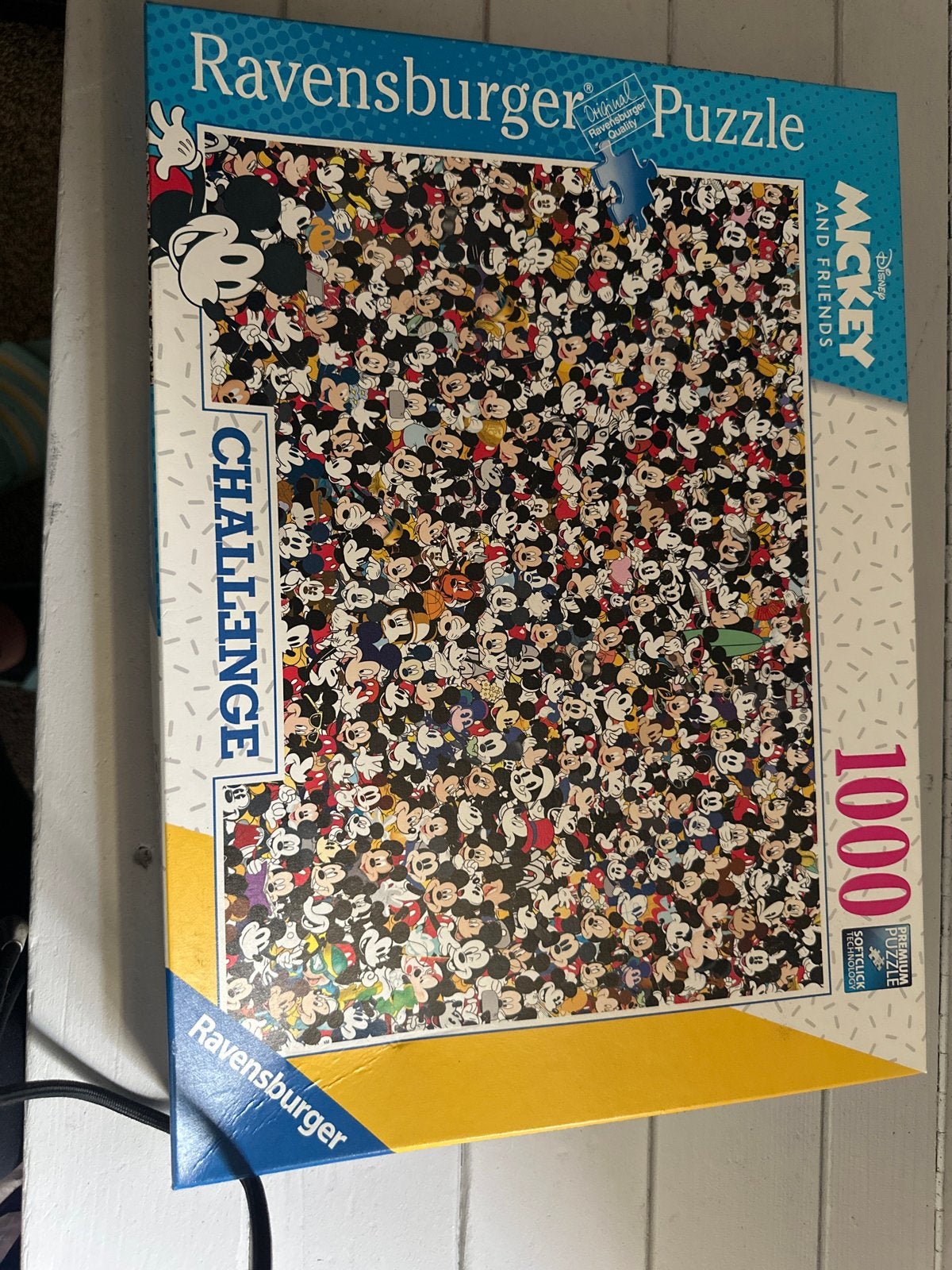 Ravensburger Mickey & Friends Challenge Puzzel 1000 stukjes, Ophalen of Verzenden, 500 t/m 1500 stukjes, Zo goed als nieuw, Legpuzzel