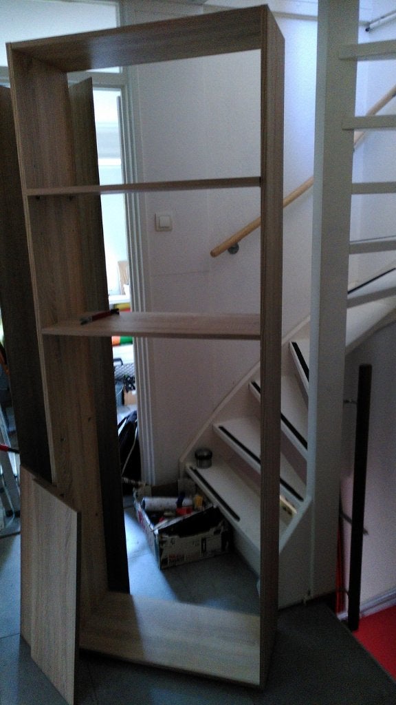 Open boekenkast (wel achterkant), heel netjes, 70x30x197, Ophalen, 50 tot 100 cm, Zo goed als nieuw, 150 tot 200 cm