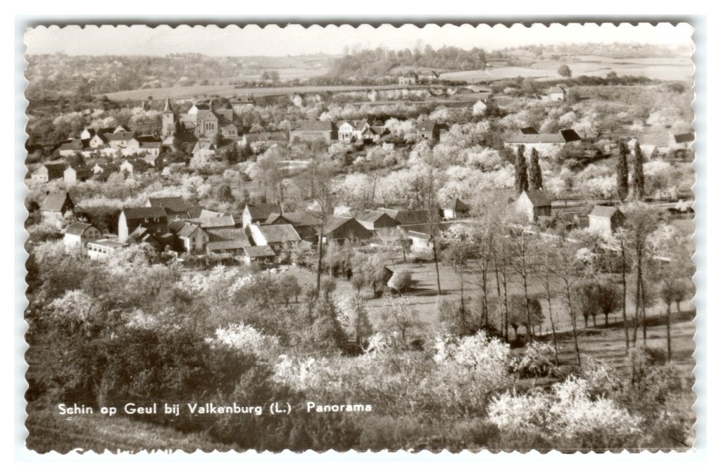 Schin op Geul bij Valkenburg, Panorama, Ophalen of Verzenden, 1940 tot 1960, Gelopen, Limburg