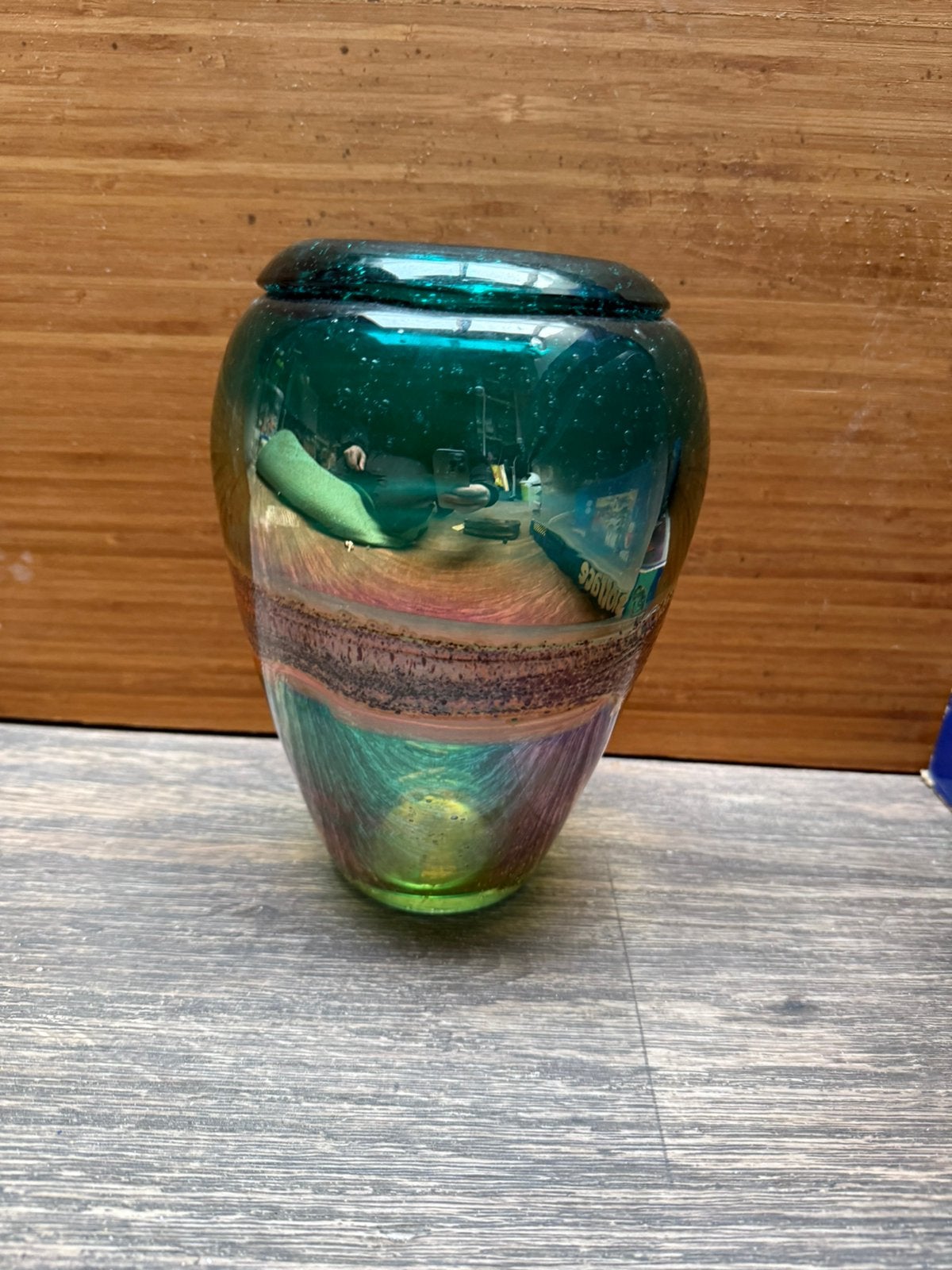 Murano vaas, Rond, Ophalen of Verzenden, Zo goed als nieuw, Aardewerk