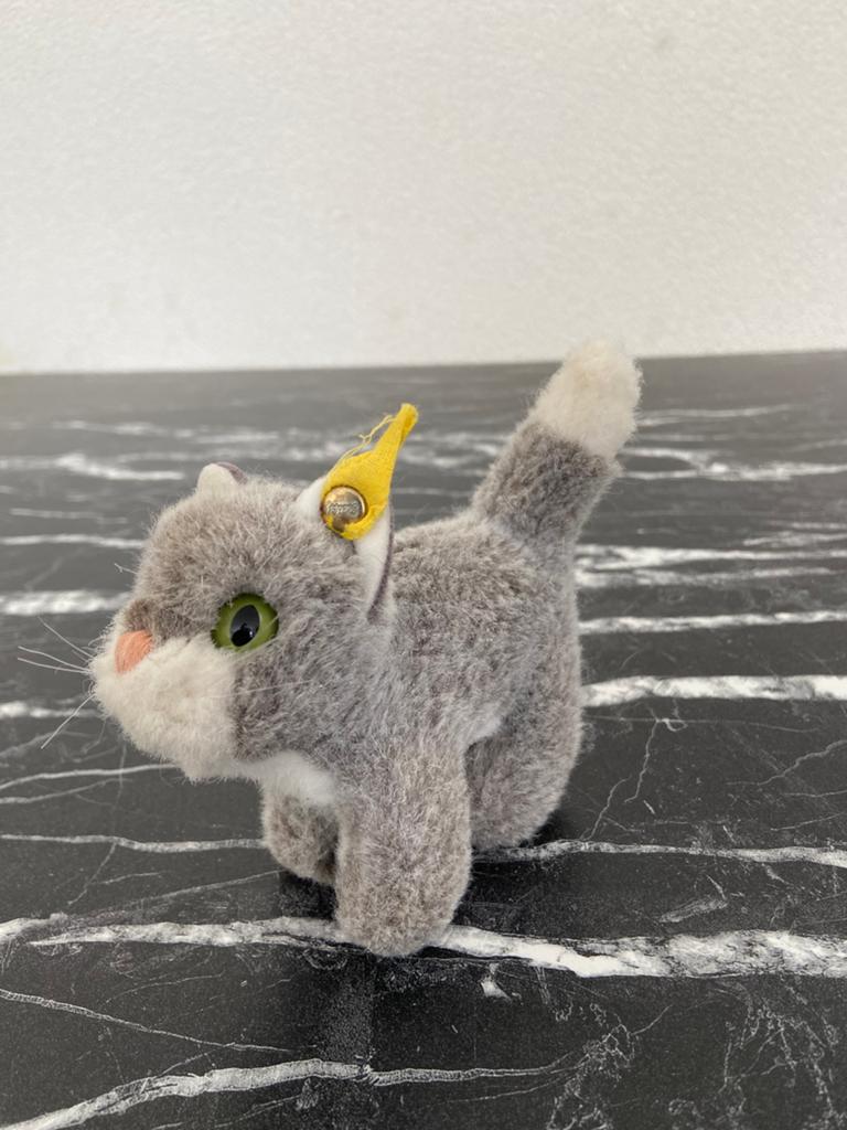 Steiff pies met knop 23 cm, Antiek en Kunst, Antiek | Speelgoed, Ophalen of Verzenden