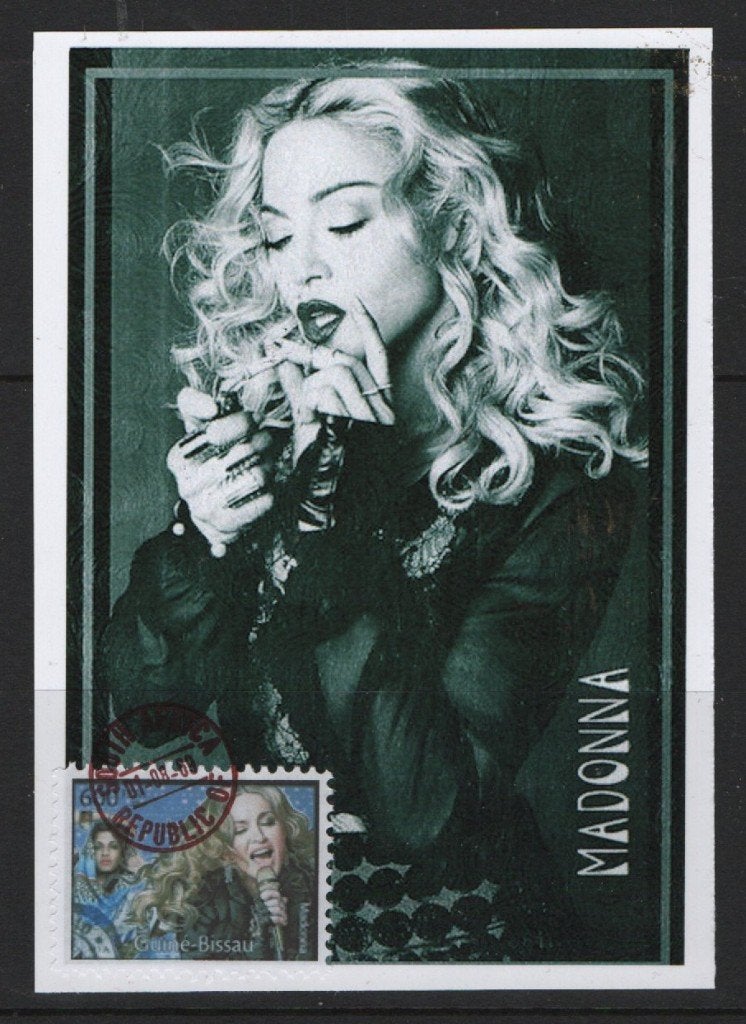 V74) postkaart MADONNA, Verzenden, Tanzania, Gestempeld