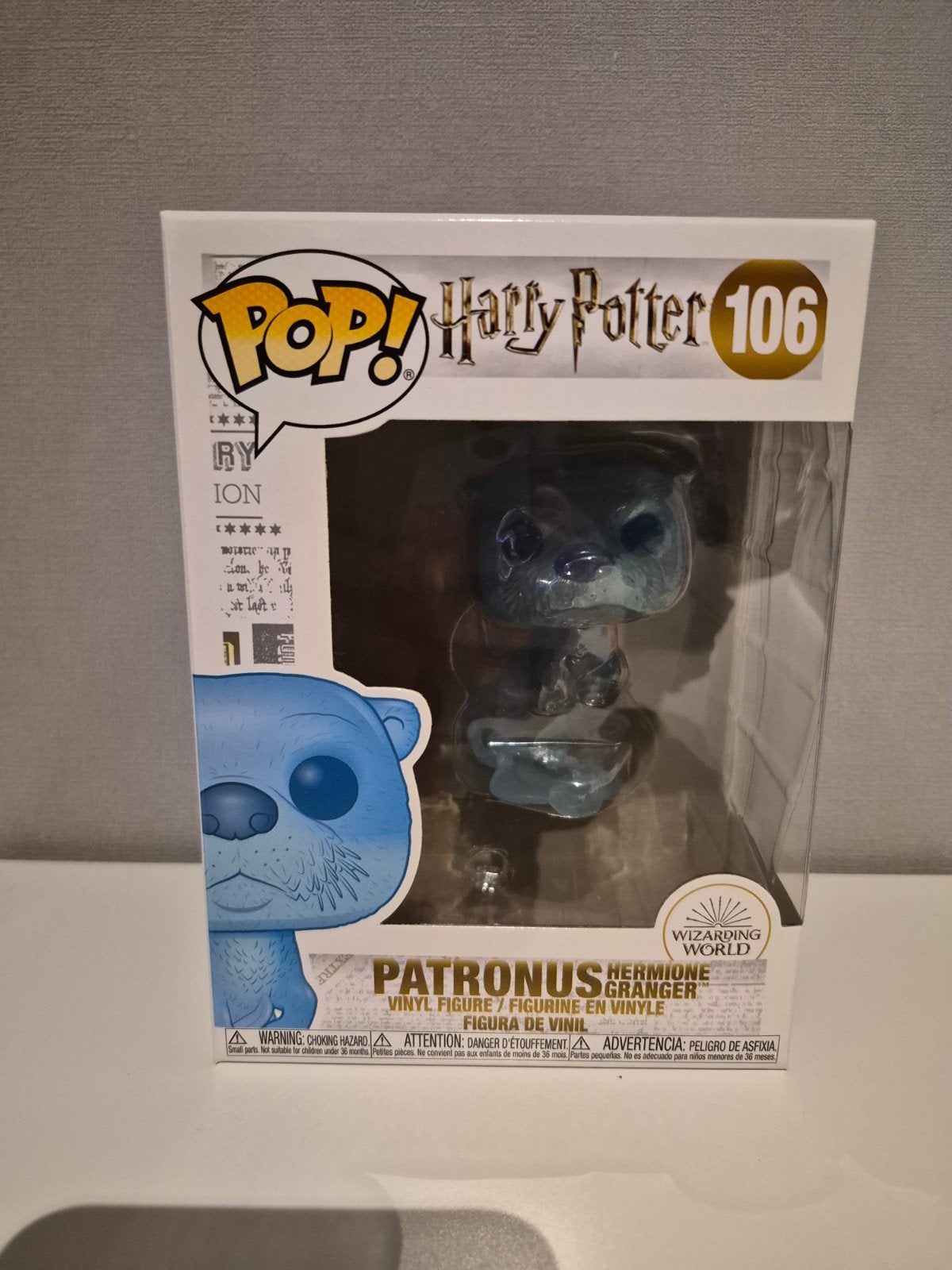 harry potter funko pop patronus hermione granger 106, Ophalen of Verzenden, Zo goed als nieuw
