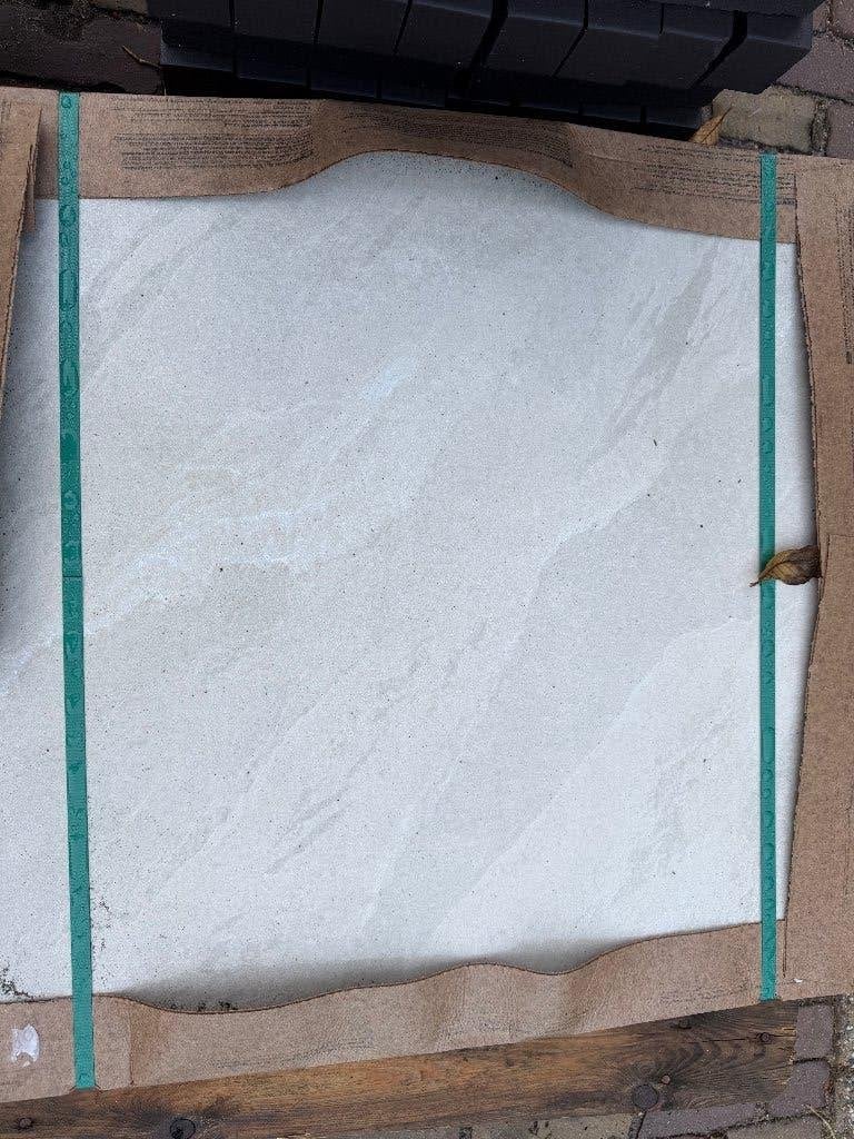 Keramische Tuintegel van Tuinvisie 60x60x3 cm Nieuw Almond, Ophalen, Keramiek, Nieuw, Minder dan 5 m²