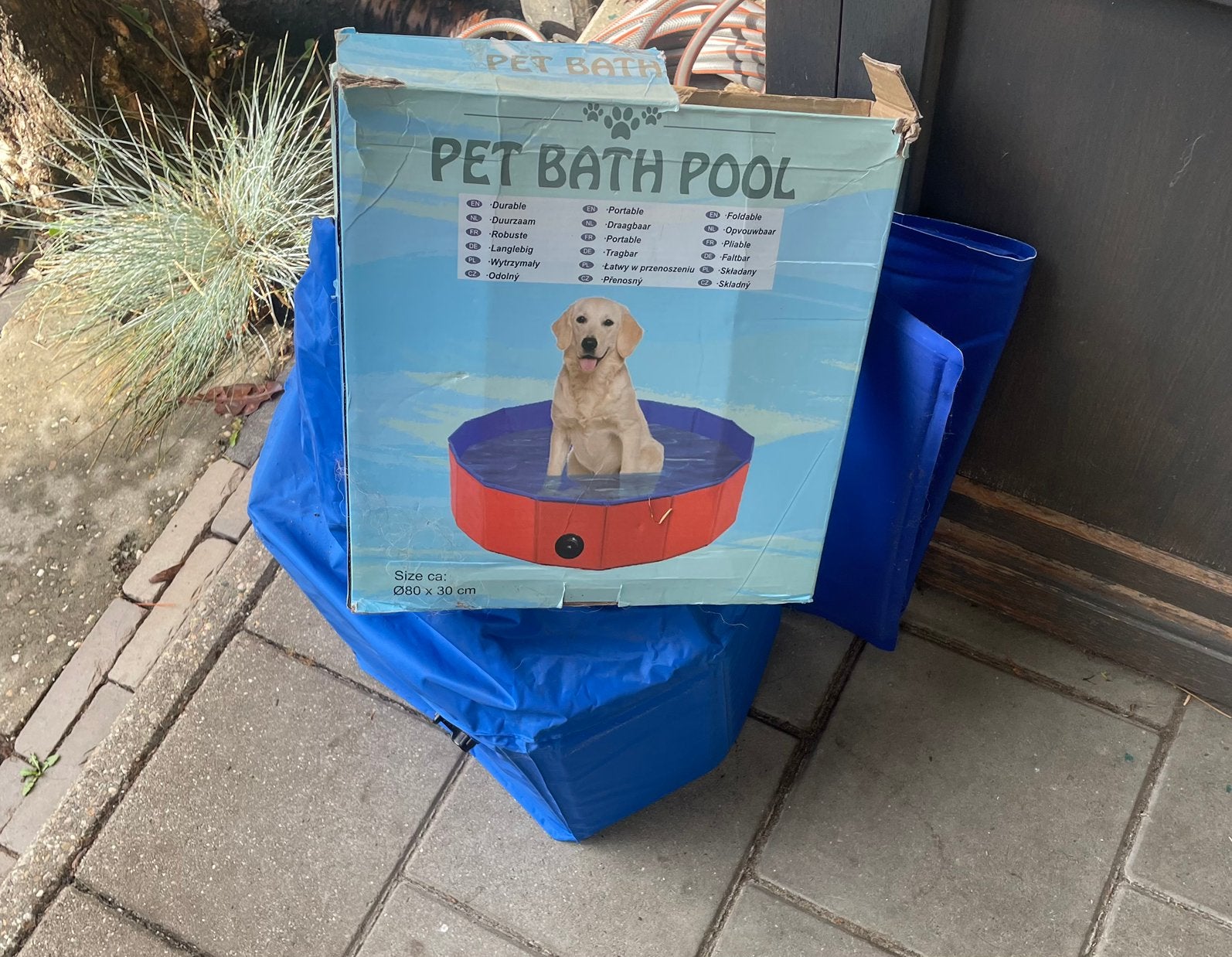 Honden zwembad plus coolmat, Ophalen of Verzenden, Zo goed als nieuw