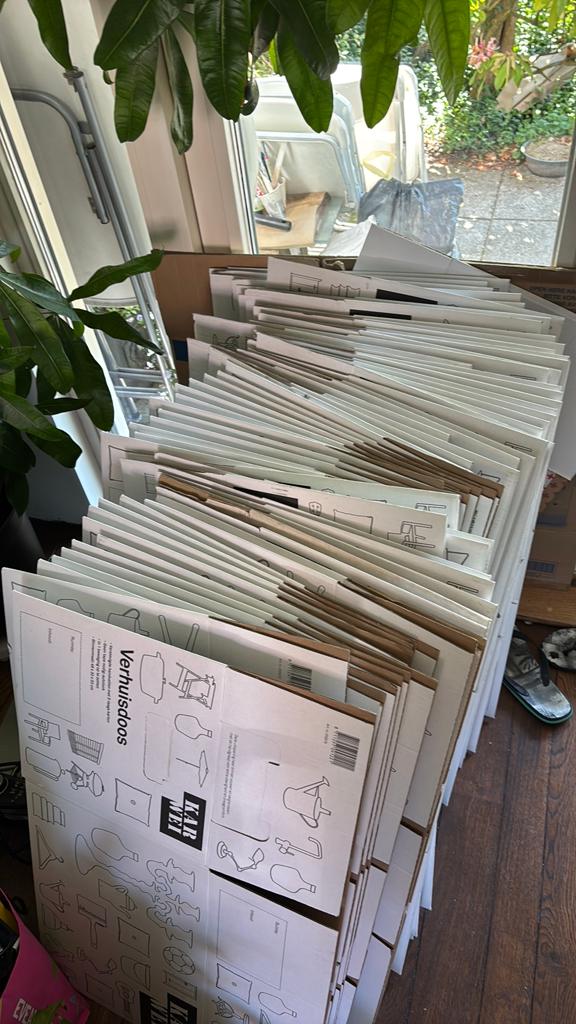 Verhuisdozen 69 voornamelijk karwei, Ophalen, Doos, 40 tot 60 cm, Opvouwbaar