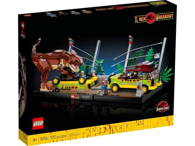 Lego T-Rex ontsnapping (76956) Nieuw, Jurassic World, Lego, Nieuw, Ophalen of Verzenden