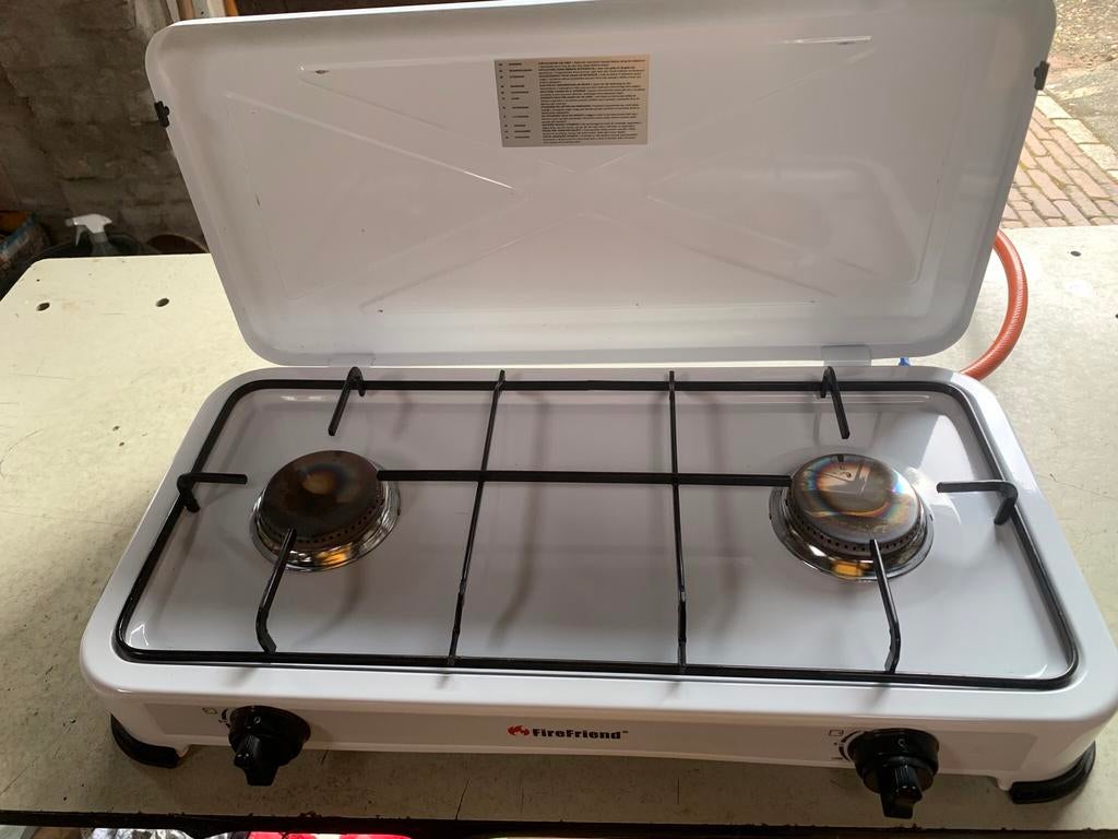2 pits butaan/propaan gasstel, Ophalen, Zo goed als nieuw