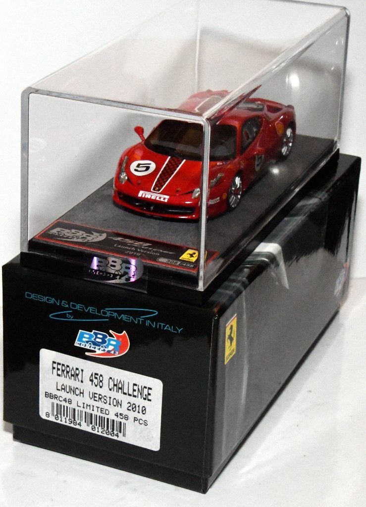 BBR Ferrari 458 Challenge 2010, Limited BBRC48 1/43, Hobby en Vrije tijd, Modelauto's | 1:43, Verzenden, Nieuw, Auto, Overige merken