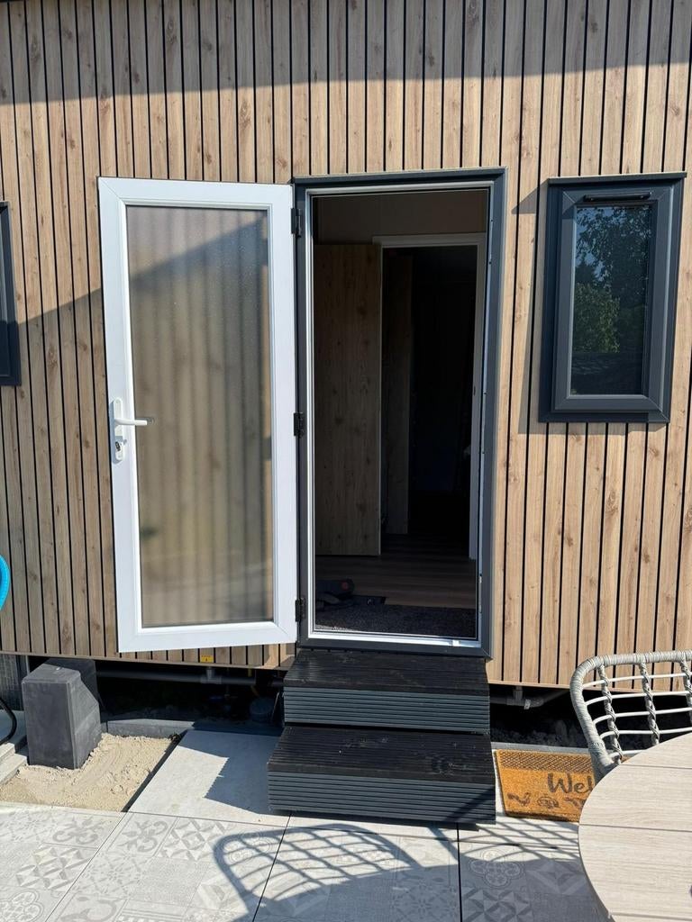 Prachtige Douglashouten opstap, Chalet, Tinyhouse, Caravan, Ophalen of Verzenden, Nieuw, Hout