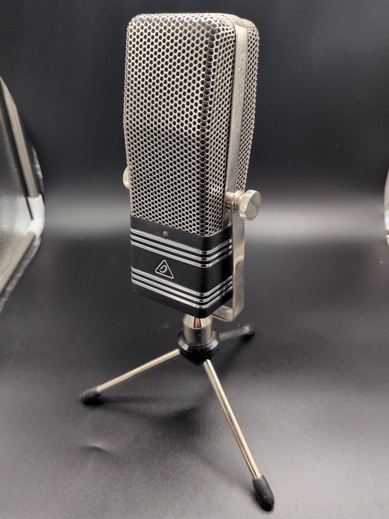 Behringer BV44 USB condensator microfoon vintage - podcast, Ophalen of Verzenden, Gebruikt, Studiomicrofoon