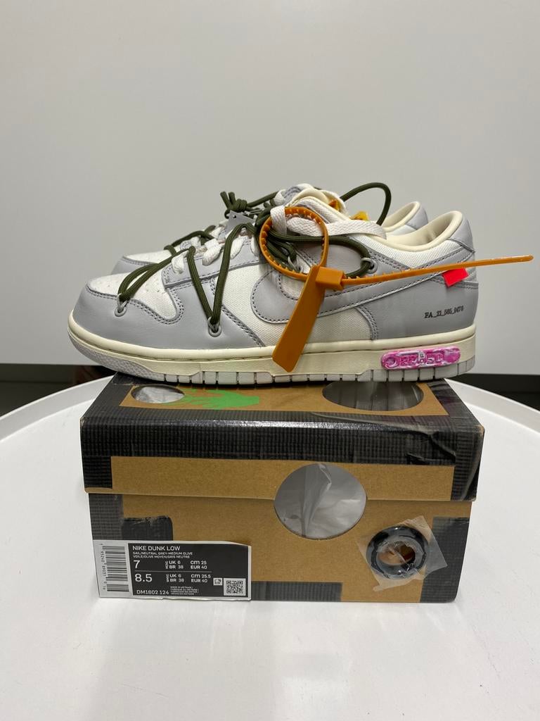 Nike dunk low X “OFFWHİTE” virgil abloh Design LOT22, Ophalen of Verzenden, Nieuw, Sneakers of Gympen