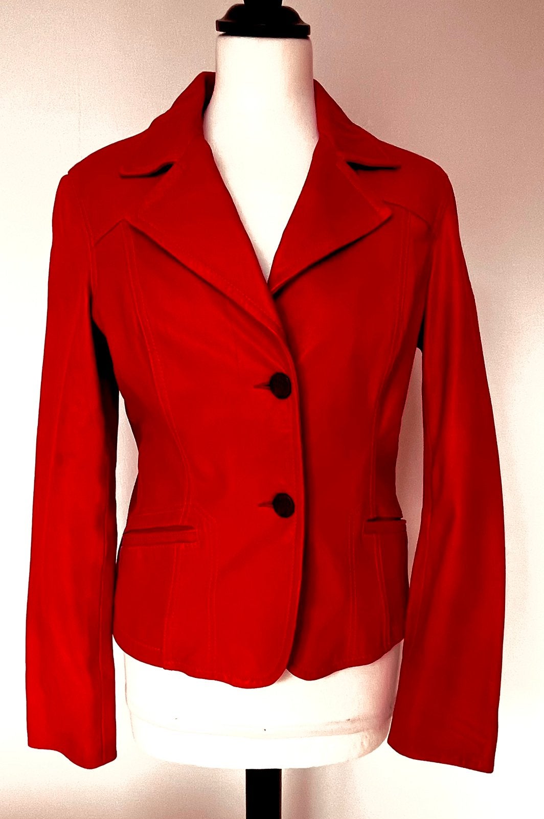Arma Woman rood leren jasje maat 36, Kleding | Dames, Ophalen of Verzenden, Zo goed als nieuw, Maat 36 (S), Rood