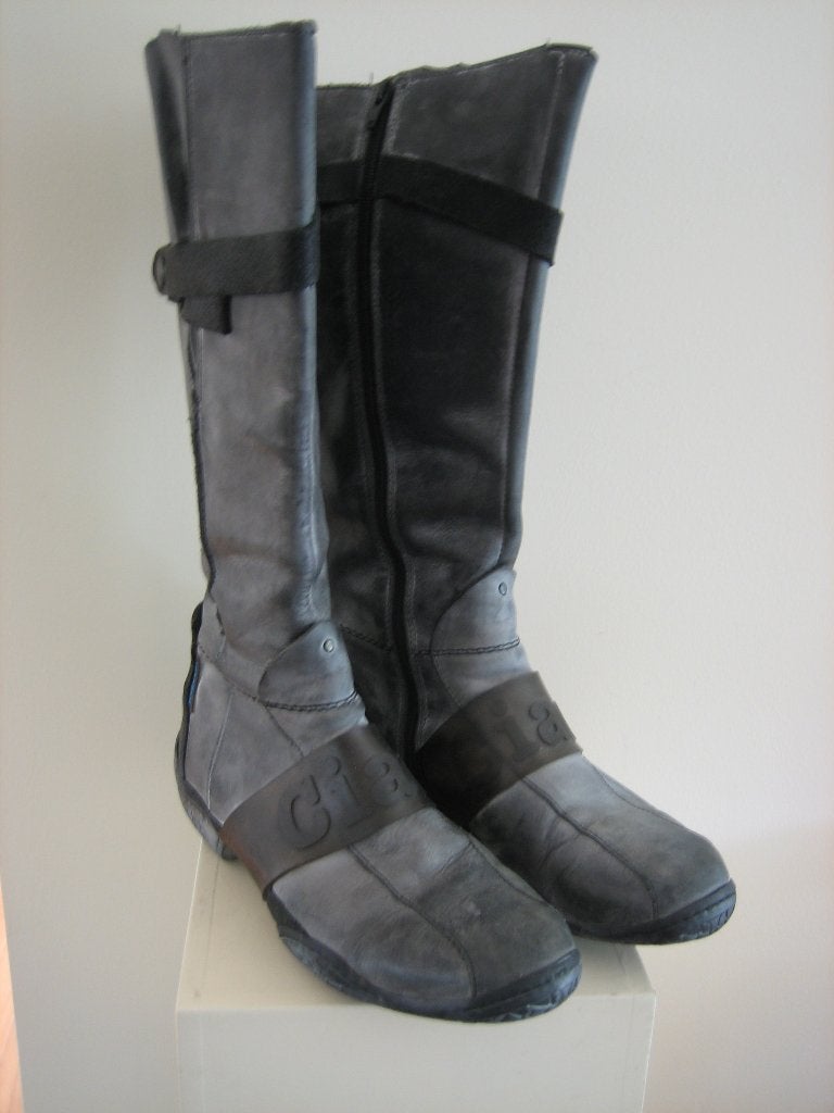 Super stoere laarzen white-black CIAO RAGAZZI 40 Snazzeys, Hoge laarzen, Verzenden, Nieuw, Grijs