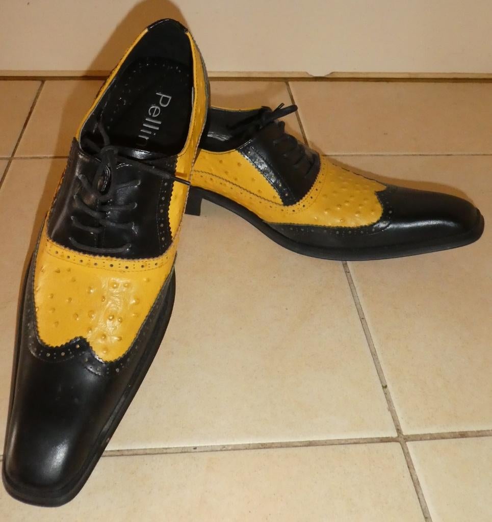 NIEUW Pellini retro brogues maat 40 tweekleur ska swing jazz, Overige kleuren, Verzenden, Nieuw, Pellini