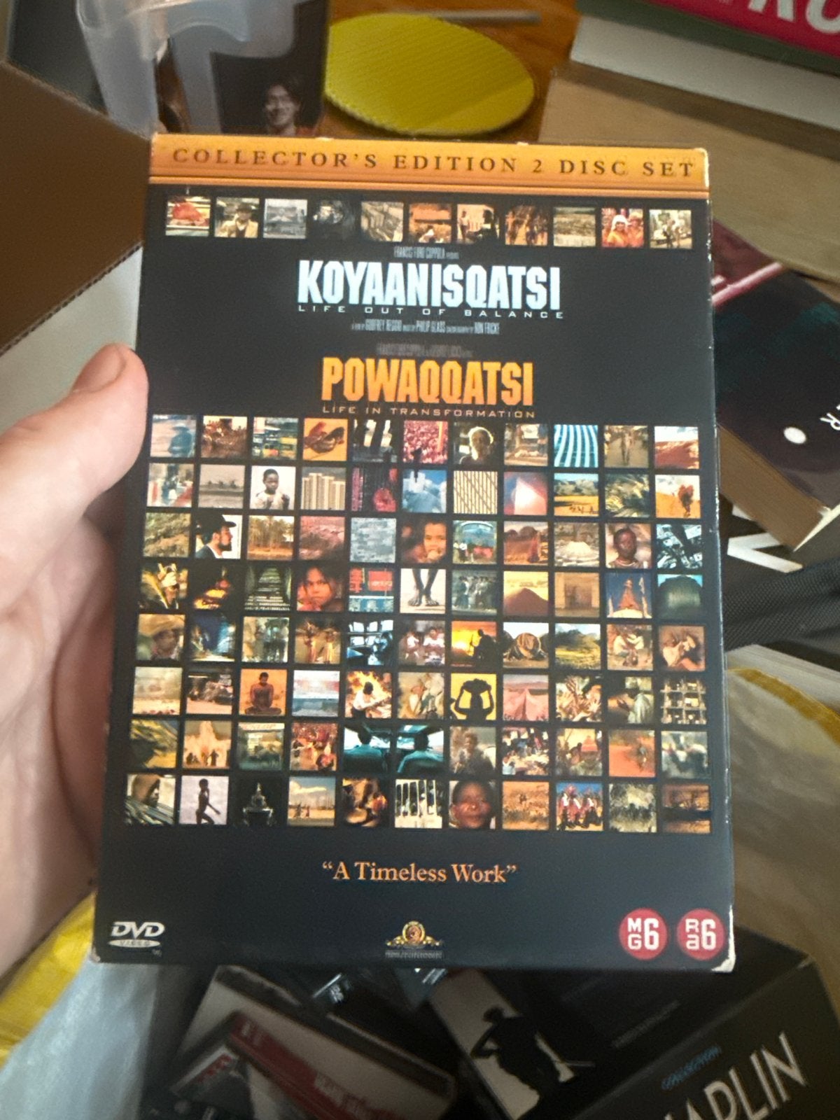 Koyaanisqatsi & Powaqqatsi Collector's Edition 2 Disc Set, Cd's en Dvd's, Alle leeftijden, Ophalen of Verzenden, Gebruikt, Speciale editie