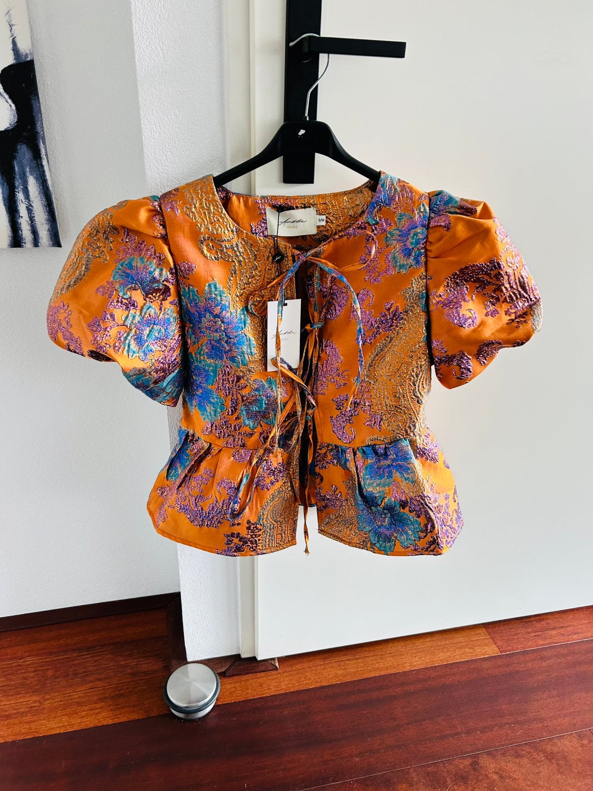 Peplum top Ambika maat S/M of M/L, Kleding | Dames, Tops, Maat 38/40 (M), Nieuw, Oranje, Ophalen of Verzenden