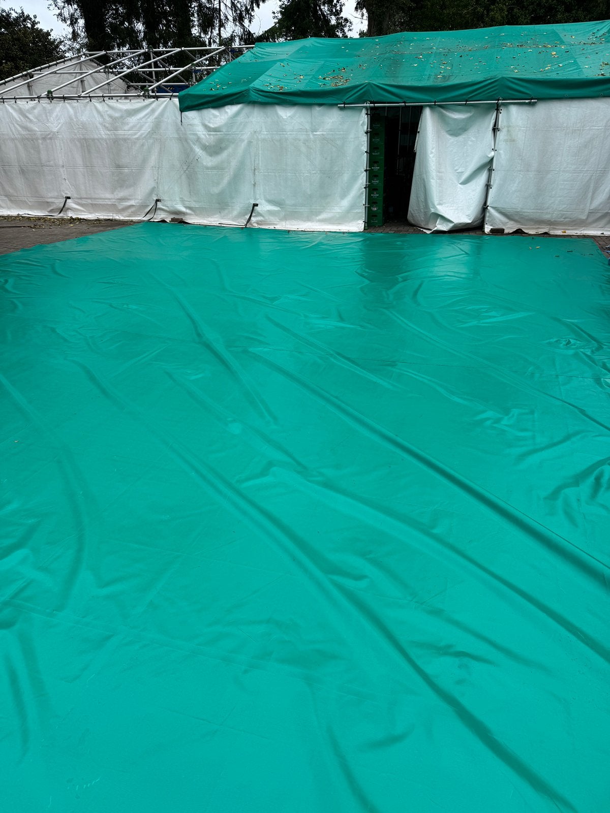 Dekzeil pvc 600gr 8x10 meter, Ophalen, Gebruikt, 15 m² of meer, Zeil