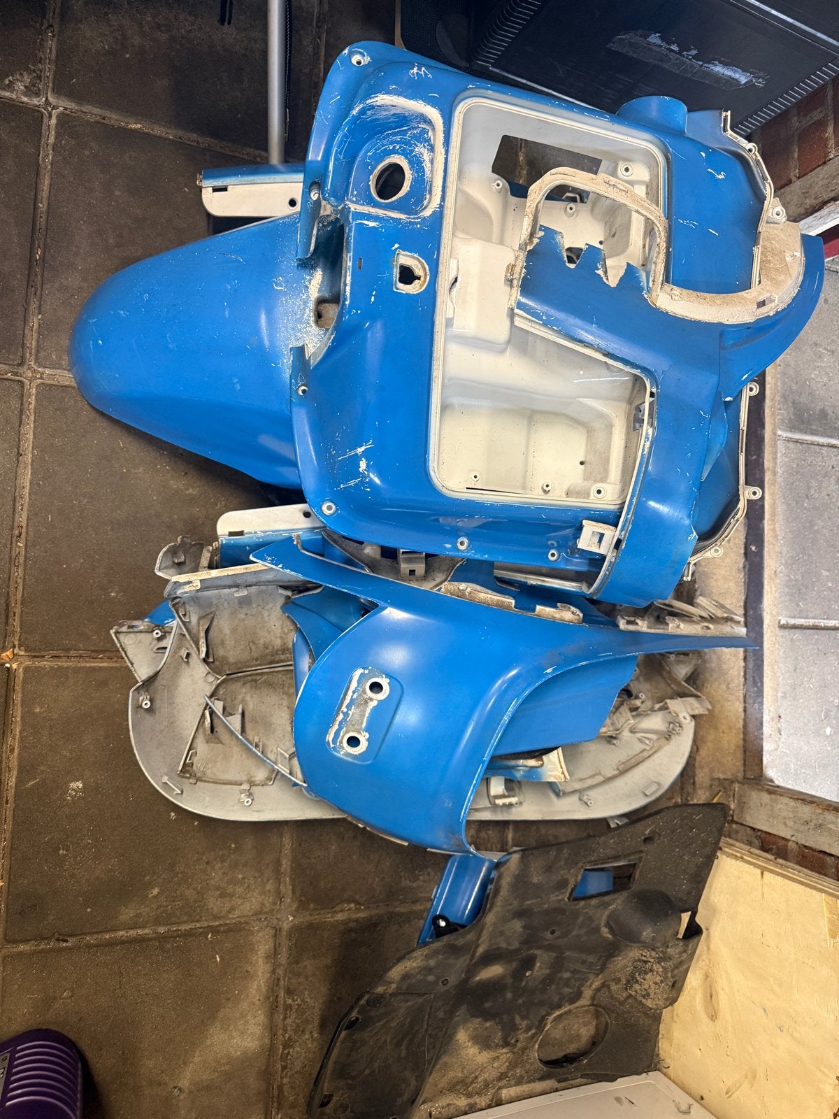 Kymco Like 50cc kappen set - niet compleet, moet gespoten, Ophalen of Verzenden, Gebruikt, Kap, Kymco