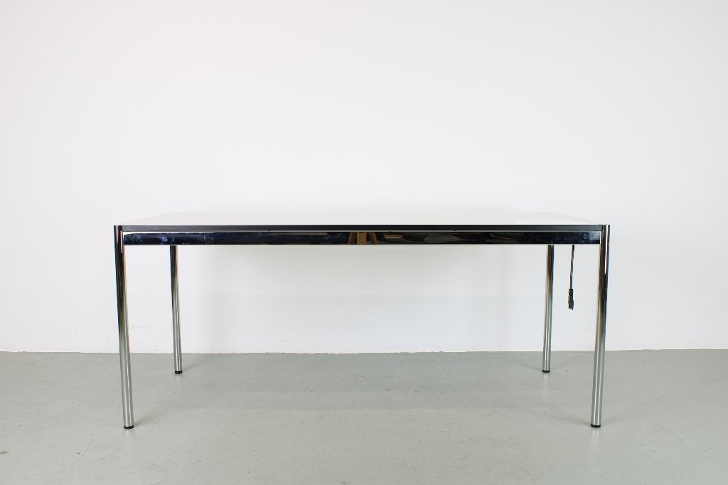 USM Haller bureau/tafel 200x100 cm, Pearl Grey, Ophalen, Gebruikt
