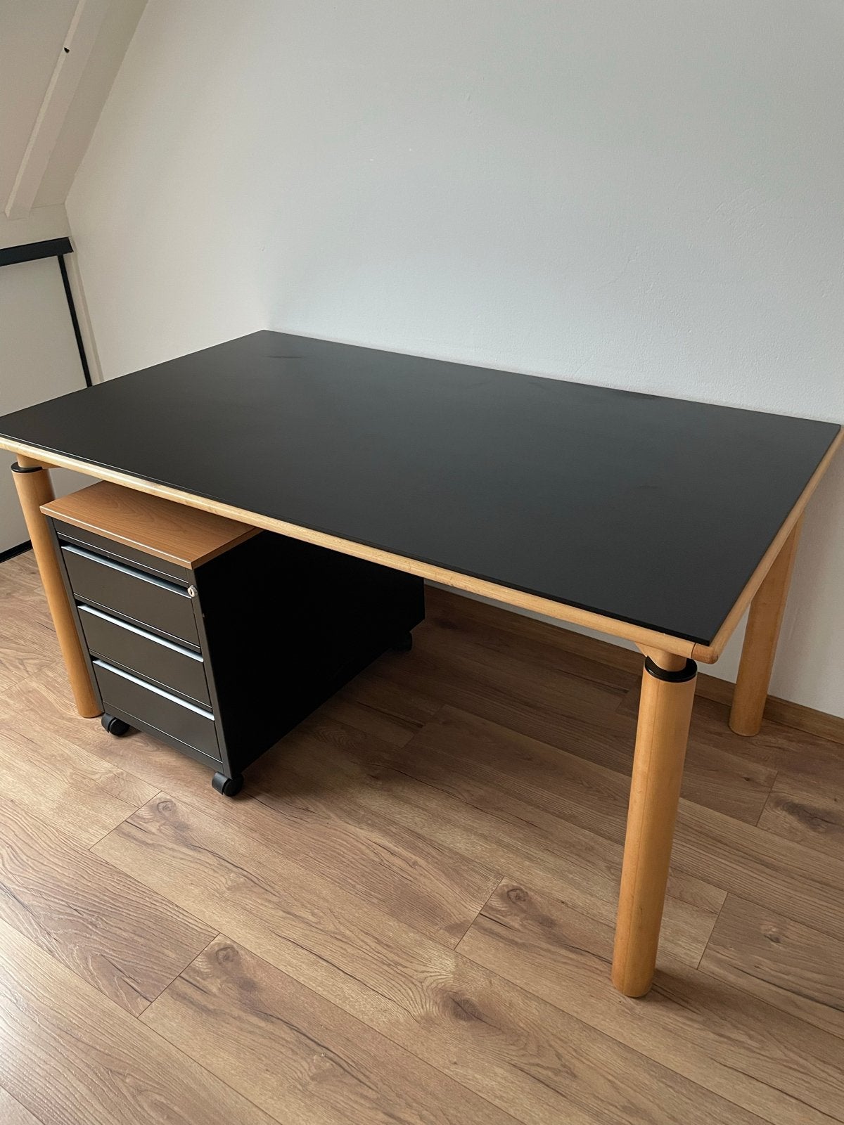 Castelijn Tafel met Bureaula Kast - Krasvrij & Demontabel, Huis en Inrichting, Ophalen, Gebruikt, Hout, Overige merken