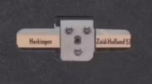 Sigarenbandje Wapen van Herkingen (57), Verzamelen, Ophalen of Verzenden, Zo goed als nieuw