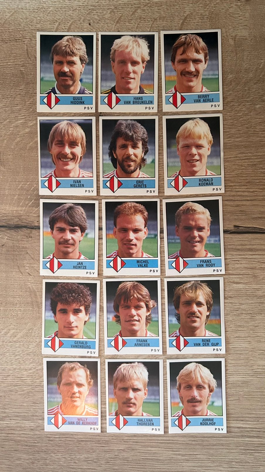 Panini Voetbal 87 plaatjes PSV 15x, Verzenden, Zo goed als nieuw