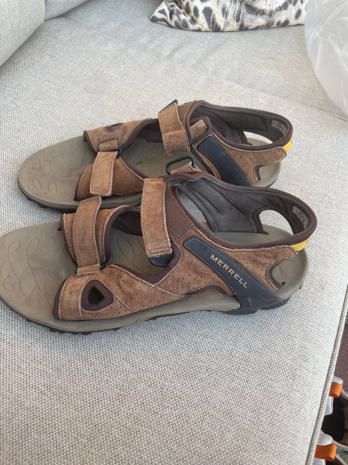 Merrell Sandalen Maat 44 - Comfortabel en Duurzaam, Ophalen, Gedragen, Bruin, Sandalen