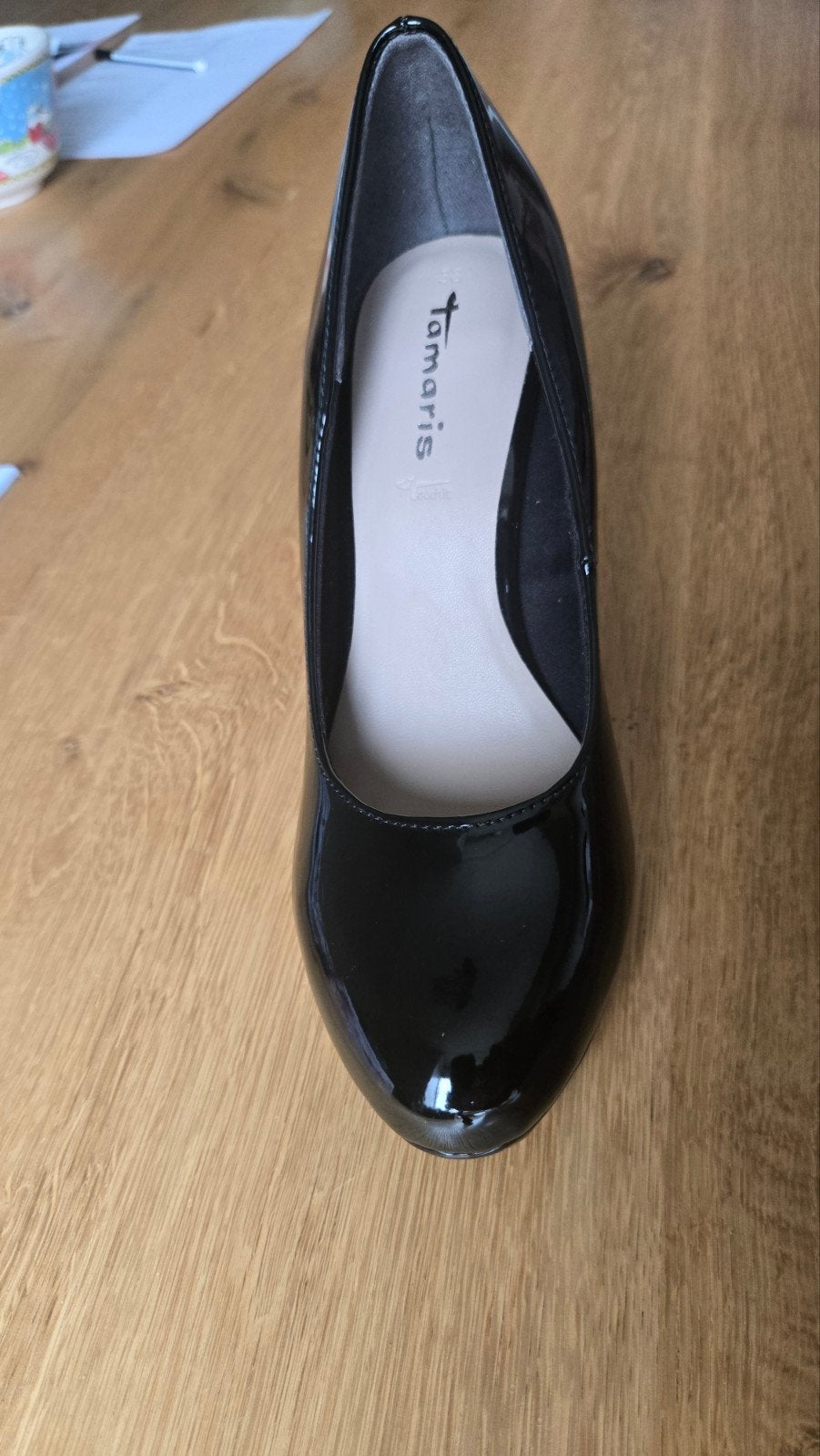 Tamaris Zwarte Lak Pumps - Maat 38, Kleding | Dames, Schoenen, Ophalen of Verzenden
