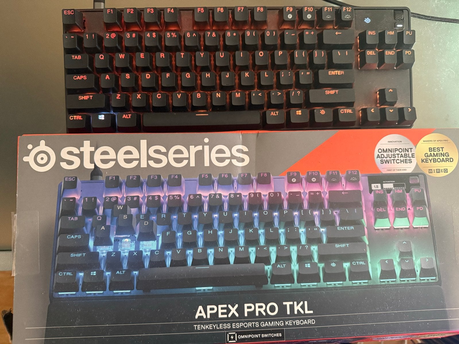 SteelSeries Apex Pro TKL Gaming Toetsenbord, Computers en Software, Toetsenborden, Ophalen, Gaming toetsenbord, Zo goed als nieuw