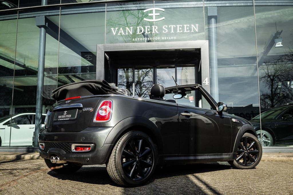 Mini Cabrio 1.6 Cooper S Chili Leder | H&K, Auto's, Euro 5, Gebruikt, 4 cilinders, Cabriolet
