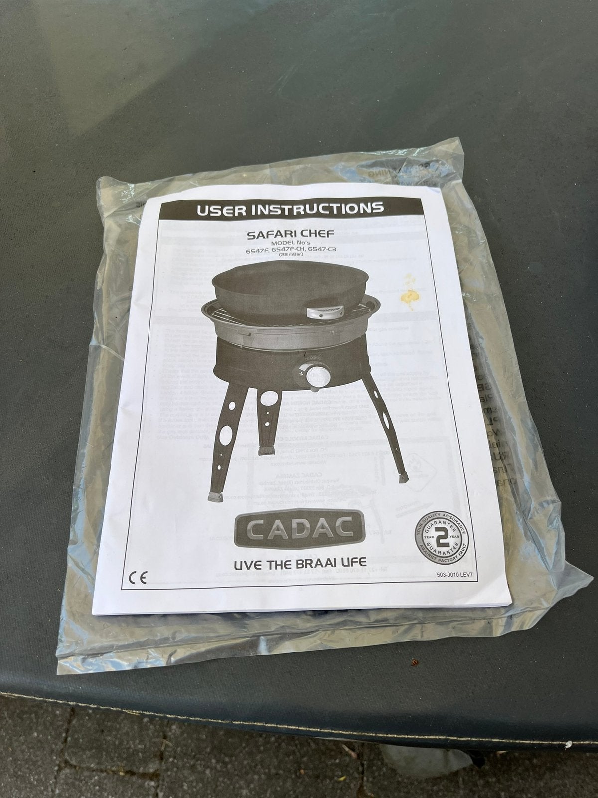 Te koop Cadac Safarichef 30 compleet, Tuin en Terras, Gasbarbecues, Ophalen of Verzenden, Zo goed als nieuw