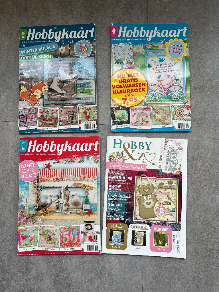 3x Hobbykaart 2015 en 1x Hobby & Zo 2019, Ophalen of Verzenden, Zo goed als nieuw, Overige thema's, Overige typen