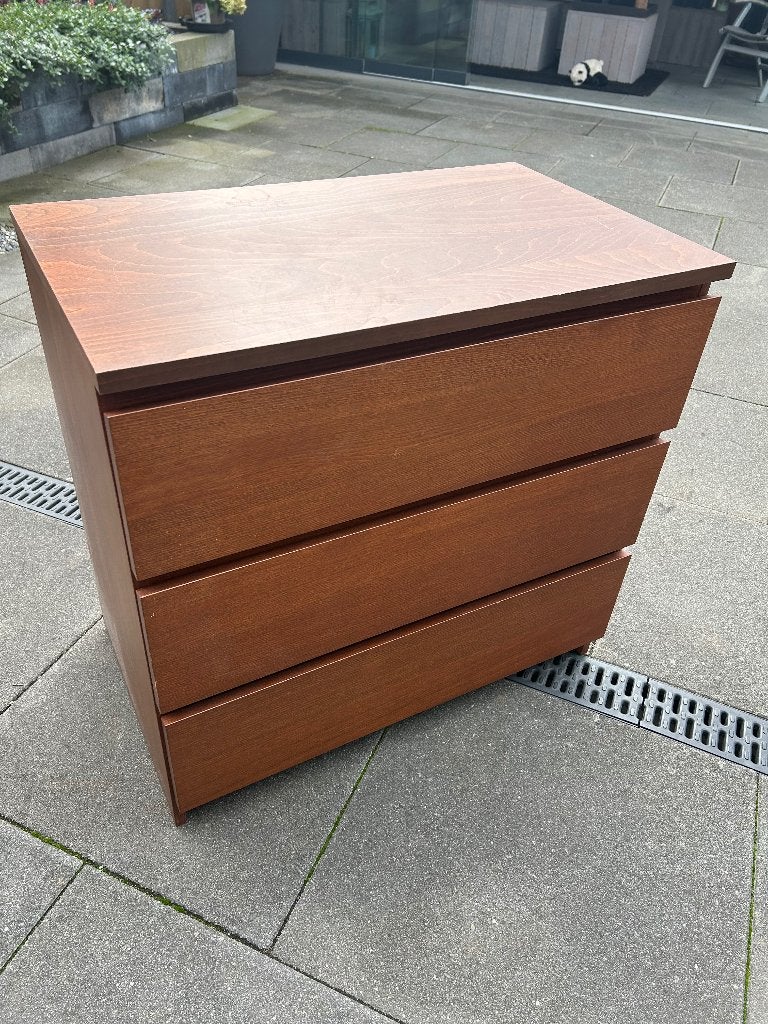 Houten ladekast met 3 laden - Zo goed als nieuw, Huis en Inrichting, Ophalen, Gebruikt, 50 tot 100 cm, 3 of 4 laden