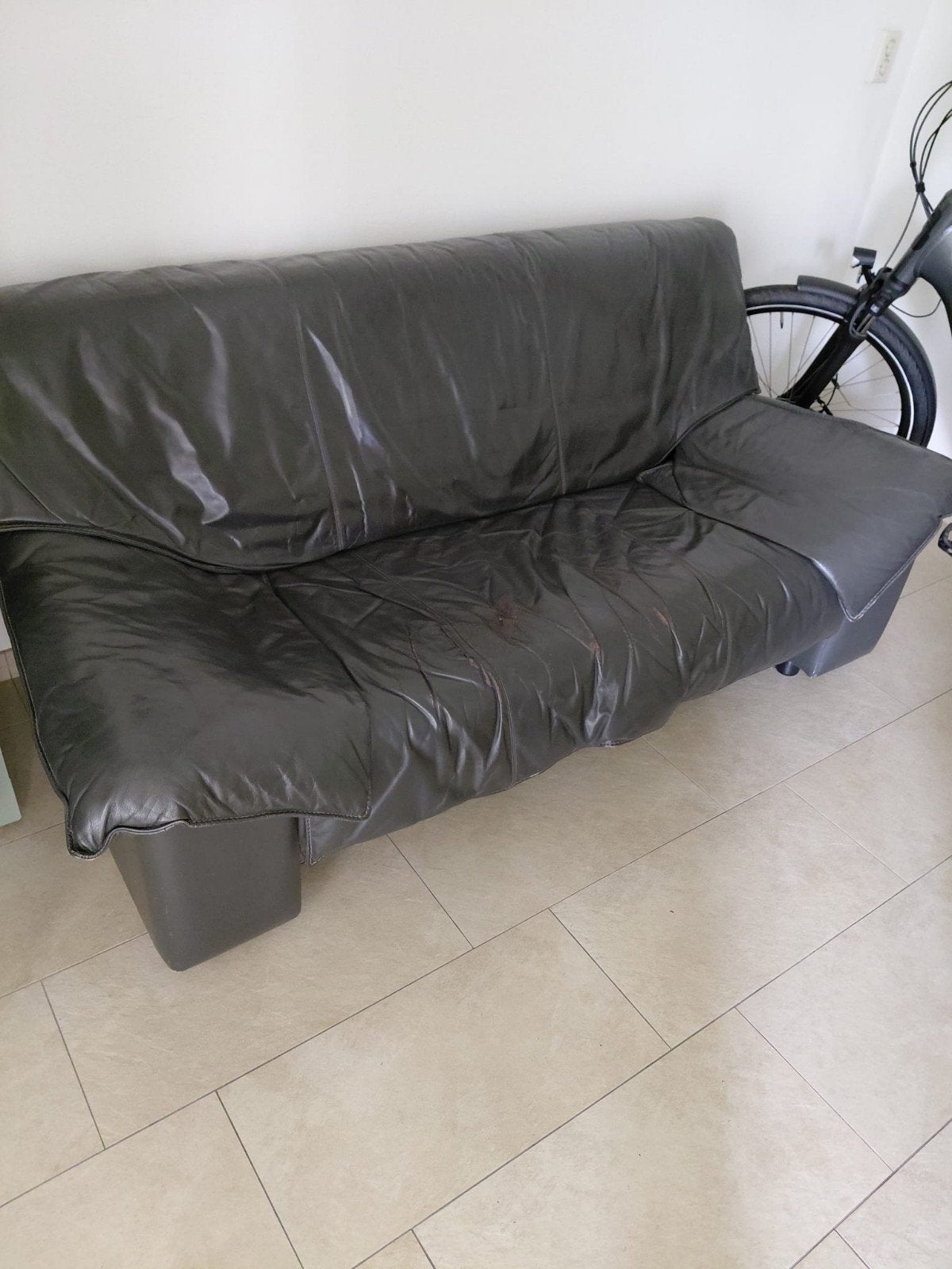 Gratis afhalen; Leolux bank, Ophalen, Gebruikt, 150 tot 200 cm, Tweepersoons