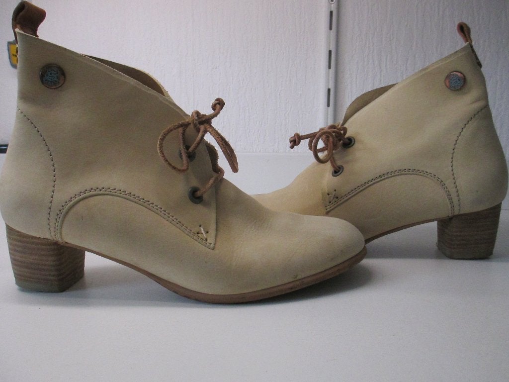Enkellaarsjes maat 39, Ophalen, Gedragen, Beige, Lage of Enkellaarzen