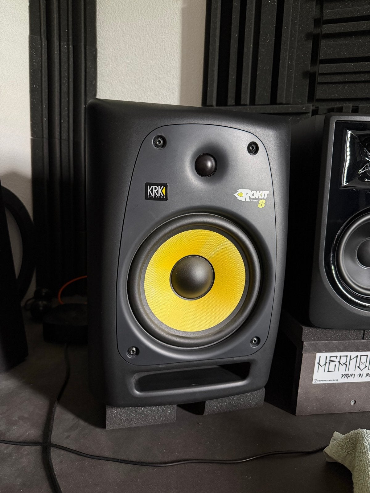 Set KRK Rokit 8 inch Studio Monitoren, Ophalen, Gebruikt, Overige merken