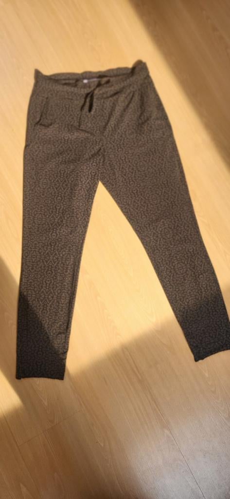 Studio Anneloes Upstairs zwart/camel broek mt M, Maat 38/40 (M), Studio Anneloes, Zwart, Ophalen of Verzenden