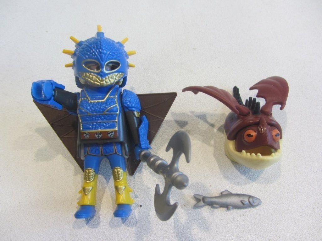Playmobil Dragons Astrid in vliegpak en Schrokop – 70041, Ophalen of Verzenden, Gebruikt, Losse onderdelen