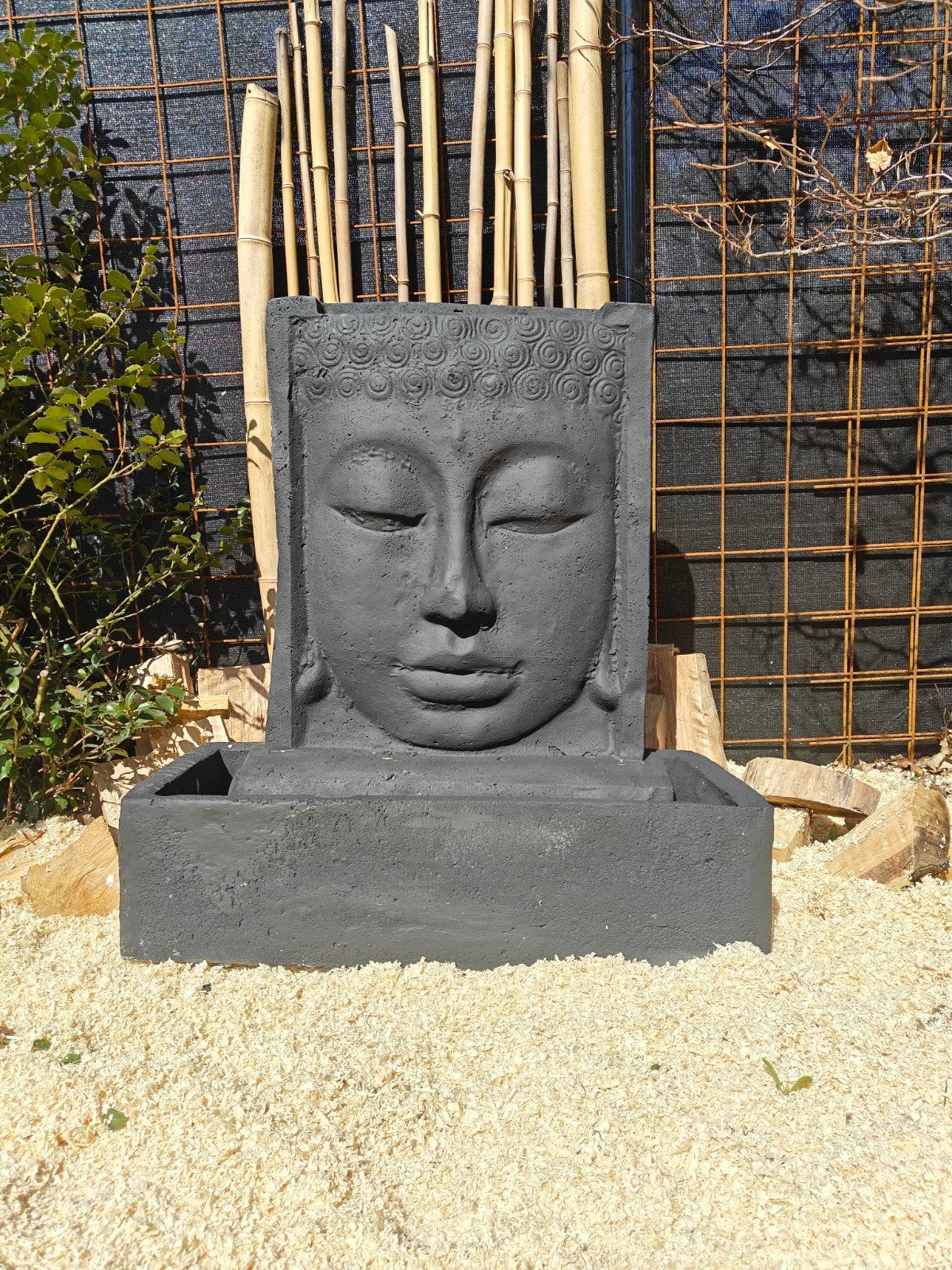 Mooie grote oosterse Buddha fontein water ornament beton, Tuin en Terras, Waterpartijen en Fonteinen, Fontein, Beton, Ophalen of Verzenden